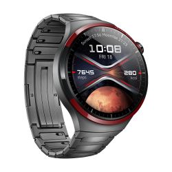 Huawei Watch 4 Pro Space Edition Silber Braun Titan Gliederband