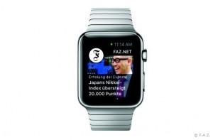 Zum Start der Apple Watch: „Frankfurter Allgemeine Zeitung“ mit neuer Smartwatch-App