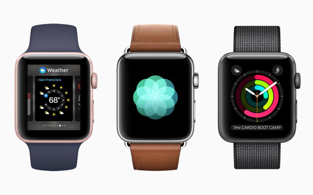 Apple Watch Series 2 Varianten - Blau/Braun/Schwarz