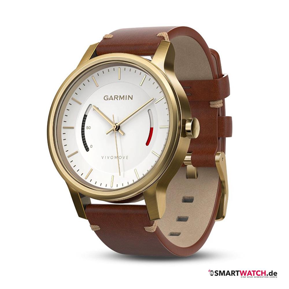 Garmin Vivomove HR Premium - Braun/Gold