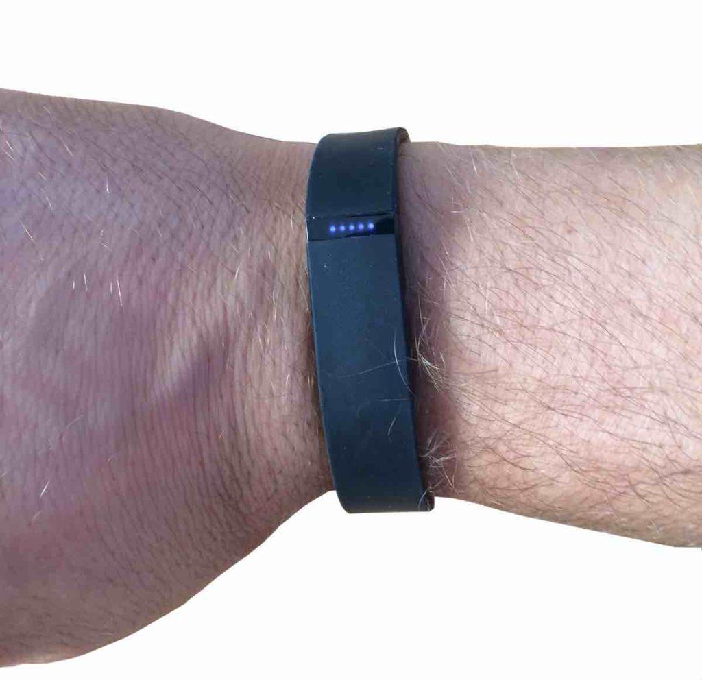 Fitbit Flex am Arm LEDs