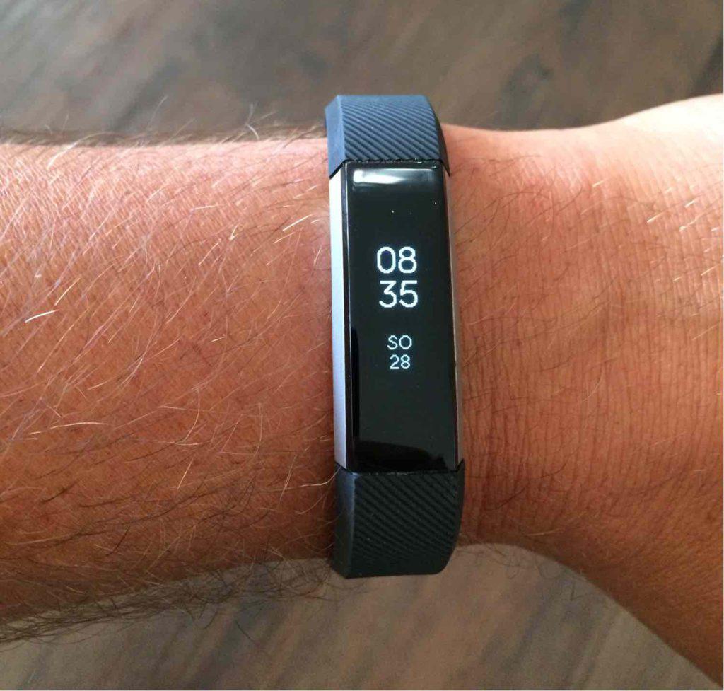 Fitbit Alta Schwarz Uhrzeitanzeige