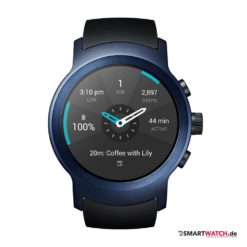 LG Watch Sport, Silikon - Schwarz/Blau