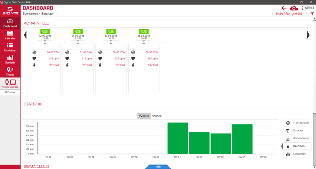 Sigma RC Move Dashboard