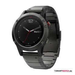 Garmin fenix 5, Sapphire, Gliederarmband - Grau