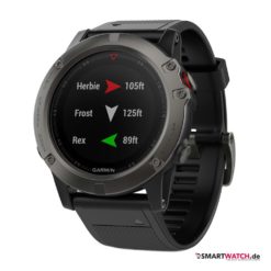 Garmin fenix 5x HR, Silikon, Sapphire - Schwarz