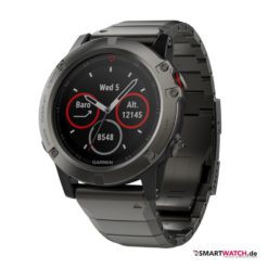 Garmin fenix 5x, Sapphire, Gliederarmband - Grau