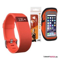 Fitbit Charge HR - Set Orange Größe L