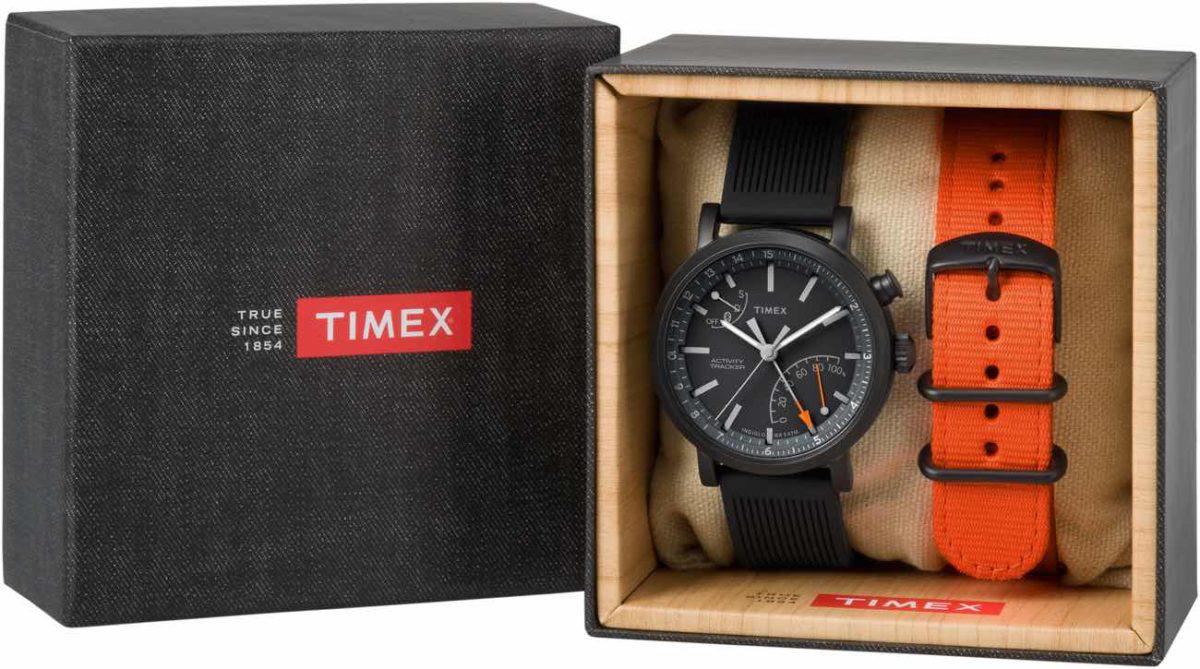 Timex Metropolitan + Box Set, Schwarz und Orange