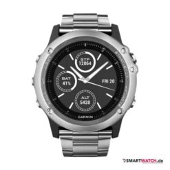 Garmin fenix 3 HR, Gliederarmband - Silber