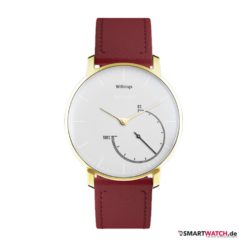 Withings Activite Steel Gold Edition - Leder - Rot/Gold