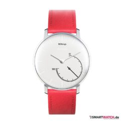 Withings Activite Steel Special Edition - Leder - Rot/Silber