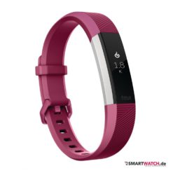 Fitbit Alta HR, Größe L - Fuchsia/Silber