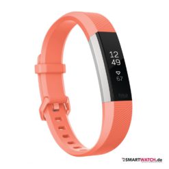 Fitbit Alta HR, Größe L - Koralle/Silber