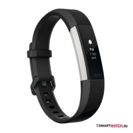 Fitbit Alta HR, Größe L - Schwarz/Silber