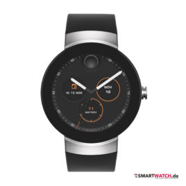 Movado Connect, Silikon - Schwarz/Silber