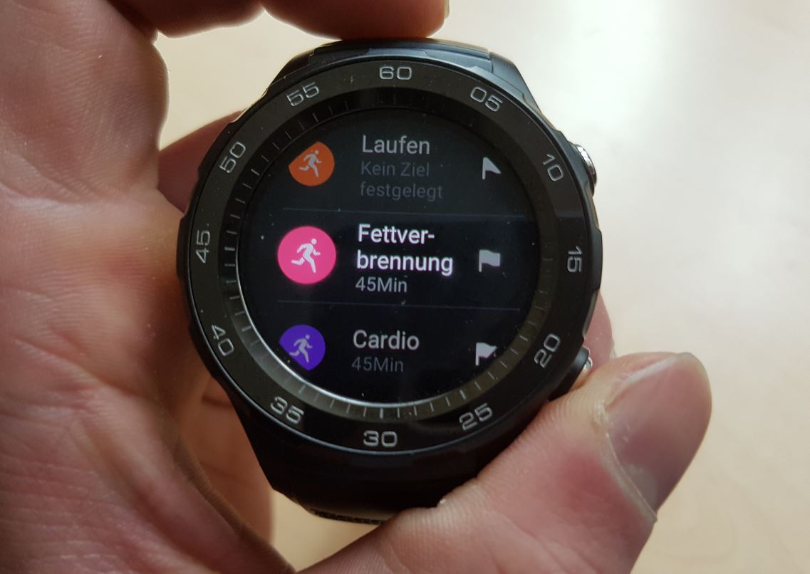 Sportfunktionen Huawei Watch 2