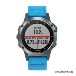 Garmin Quatix 5, Silikon - Blau/Grau