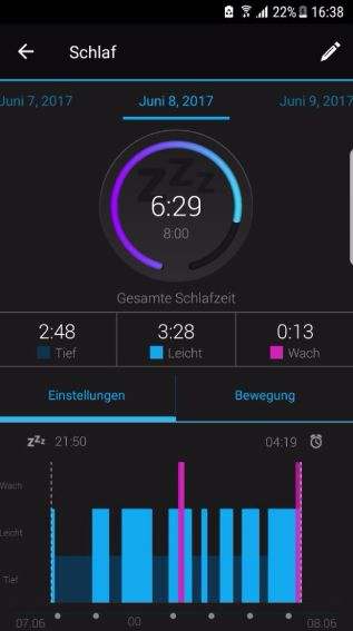 Schlaftracking Garmin fenix 5 Fitness Uhr