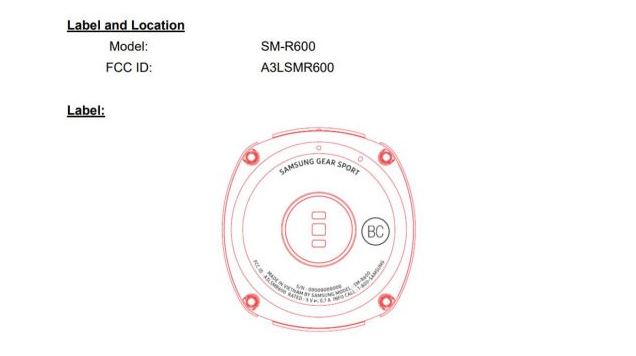 Samsung Gear Sport FCC Zertifizierung Fitness Uhr