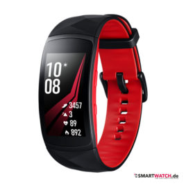 Samsung Gear Fit 2 Pro, Größe S - Schwarz/Rot