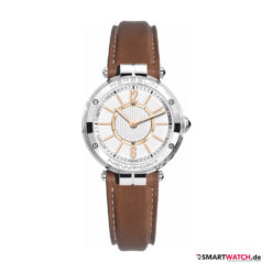 Michel Herbelin Newport Connected, Damen, Leder - Braun/Silber/Rosegold