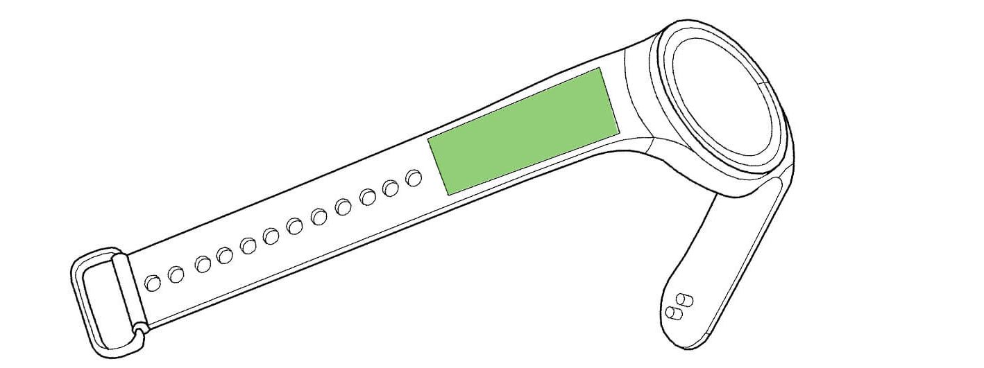 Patent Zusatzakku im Armband Samsung Smartwatch