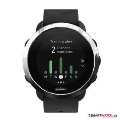 Suunto FItness 3,Silikon - Schwarz/Silber