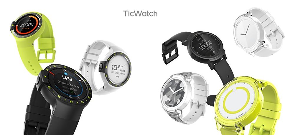 Ticwatch S und E Smartwatches