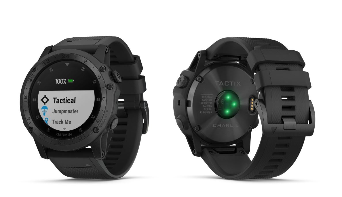 Garmin tactix Charlie Vorderseite und Rückseite Fitness Uhr