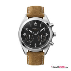 Kronaby Herren Hybrid Smartwatch,Leder – Braun/Silber/Schwarz