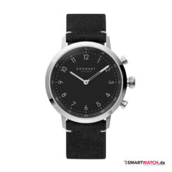 Kronaby Hybrid Smartwatch Nord,Leder – Schwarz/Silber