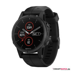 Garmin Fenix 5S Plus, Silikon - Schwarz