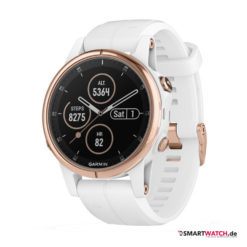 Garmin Fenix 5S Plus - Silikon - Weiß / Rosegold