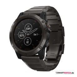 Garmin Fenix 5X Plus, Gliederarmband - Dunkelgrau