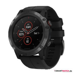 Garmin Fenix 5X Plus, Silikon - Schwarz