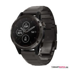 Garmin Fenix 5 Plus, Gliederarmband - Dunkelgrau