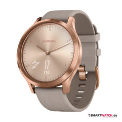 Garmin Vivomove HR, Leder - Beige/Rosegold