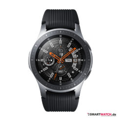 Samsung Galaxy Watch, Silikon - Silber/Schwarz (46mm) - Front