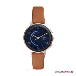 Fossil Q Harper, Leder - Braun/Silber/Rosegold/Blau