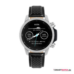 VIITA Active HRV Adventure - 46,5mm, Leder - Schwarz/Silber