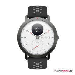 Withings Steel HR Sport, Silikon - Schwarz/Grau/Weiß