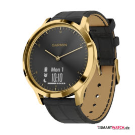 Garmin Vivomove HR Premium, Leder - Schwarz/Gold