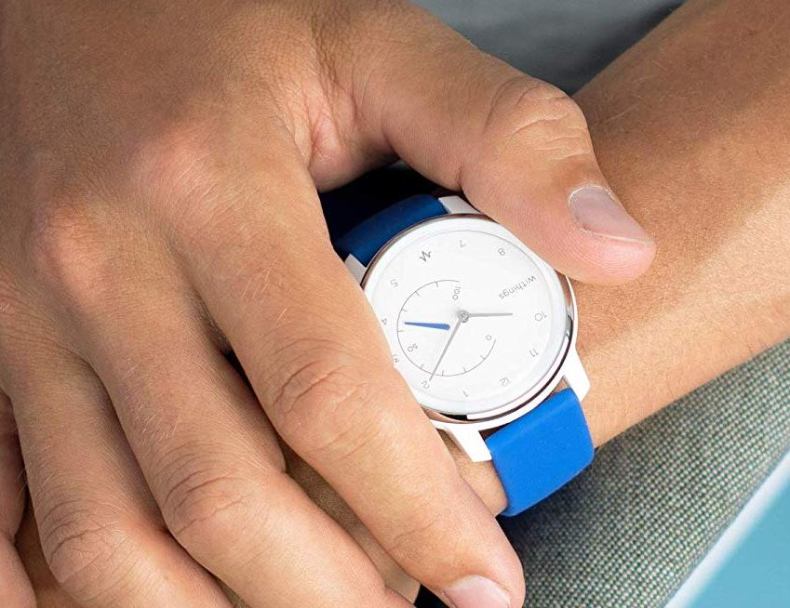 Withings Move ECG Smartwatch detaillierte Ansicht des Ziffernblatts