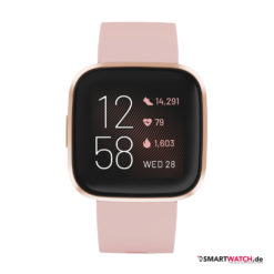 Fitbit Versa 2 - Silikon, Crème/Kupferrosé