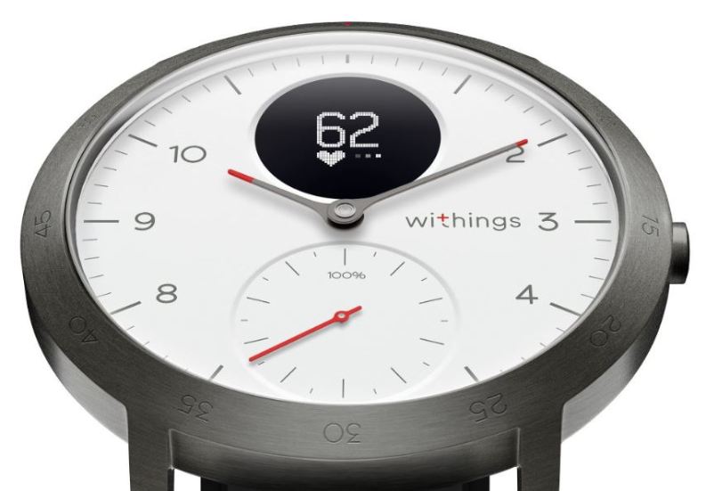 Withings Steel HR Sport Smartwatch Detailansicht Ziffernblatt