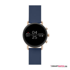 Skagen Smartwatch Falster 2, Silikon - Blau/Rosegold/Schwarz