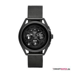 Emporio Armani Connected Touchscreen Smartwatch - Mesh, Schwarz