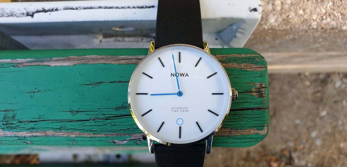 nowa shaper hybrid smartwatch test detailansicht ziffernblatt