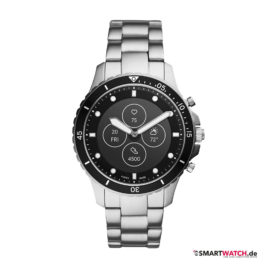 fossil dive hr hybrid smartwatch edelstahl silber